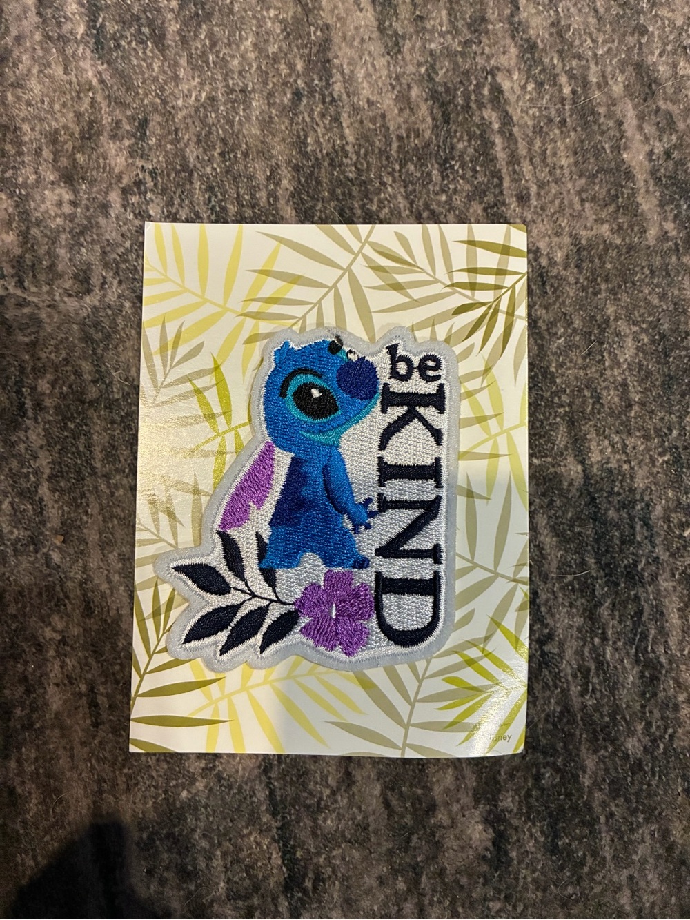 The Happy Planner Blue & Purple Stitch Patch "be KIND"